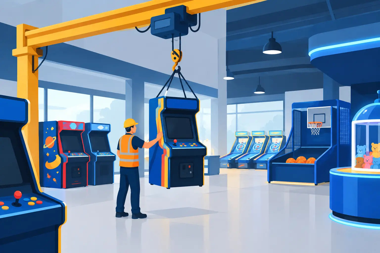 Guide to Commercial Crane Placement for Arcades