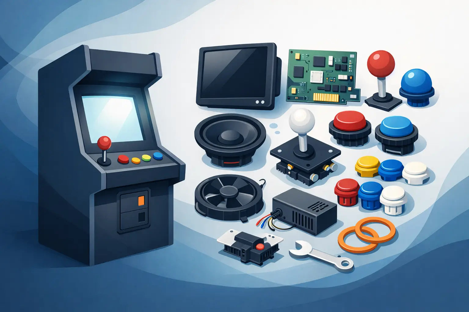 Arcade Cabinet Replacement Parts That Keep Play Moving