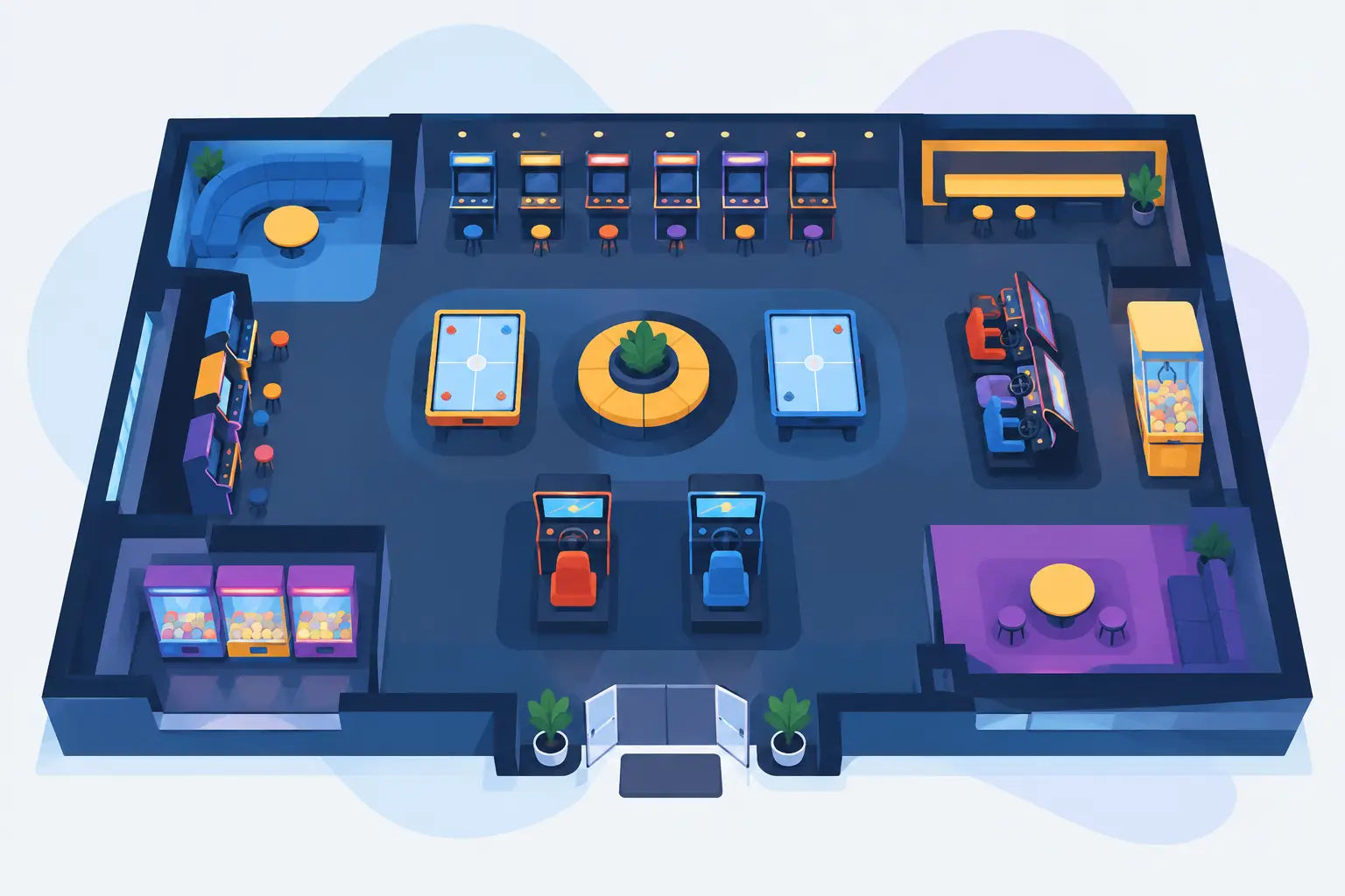 Arcade Launch Example: A Floor Plan That Plays