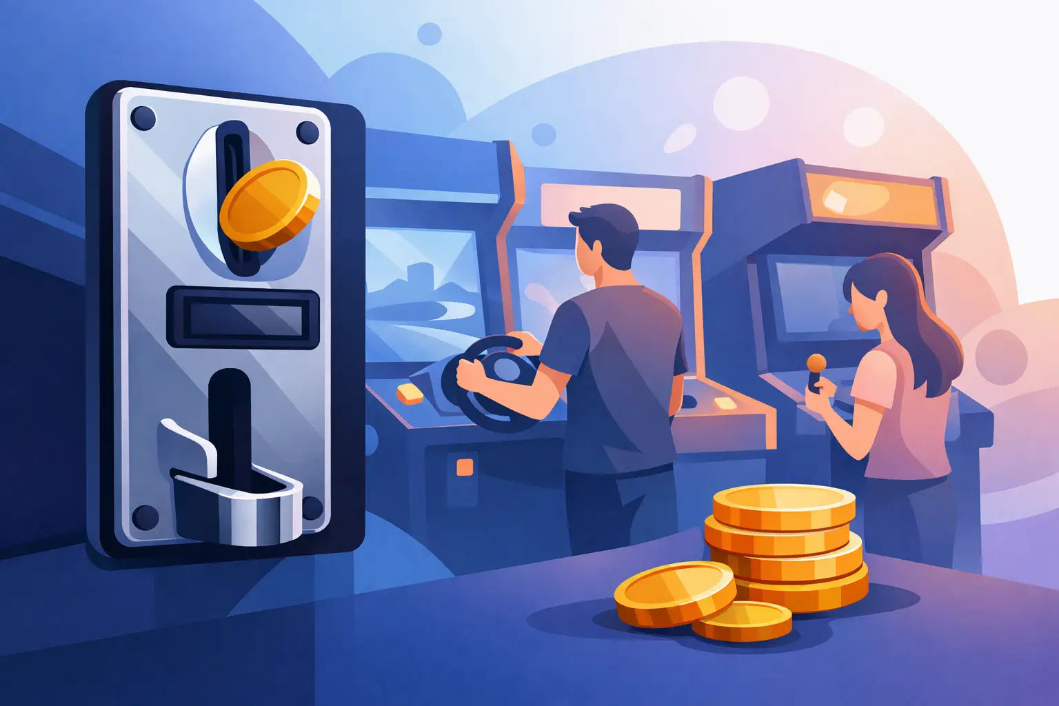 Coin Acceptors That Keep Arcade Play Moving