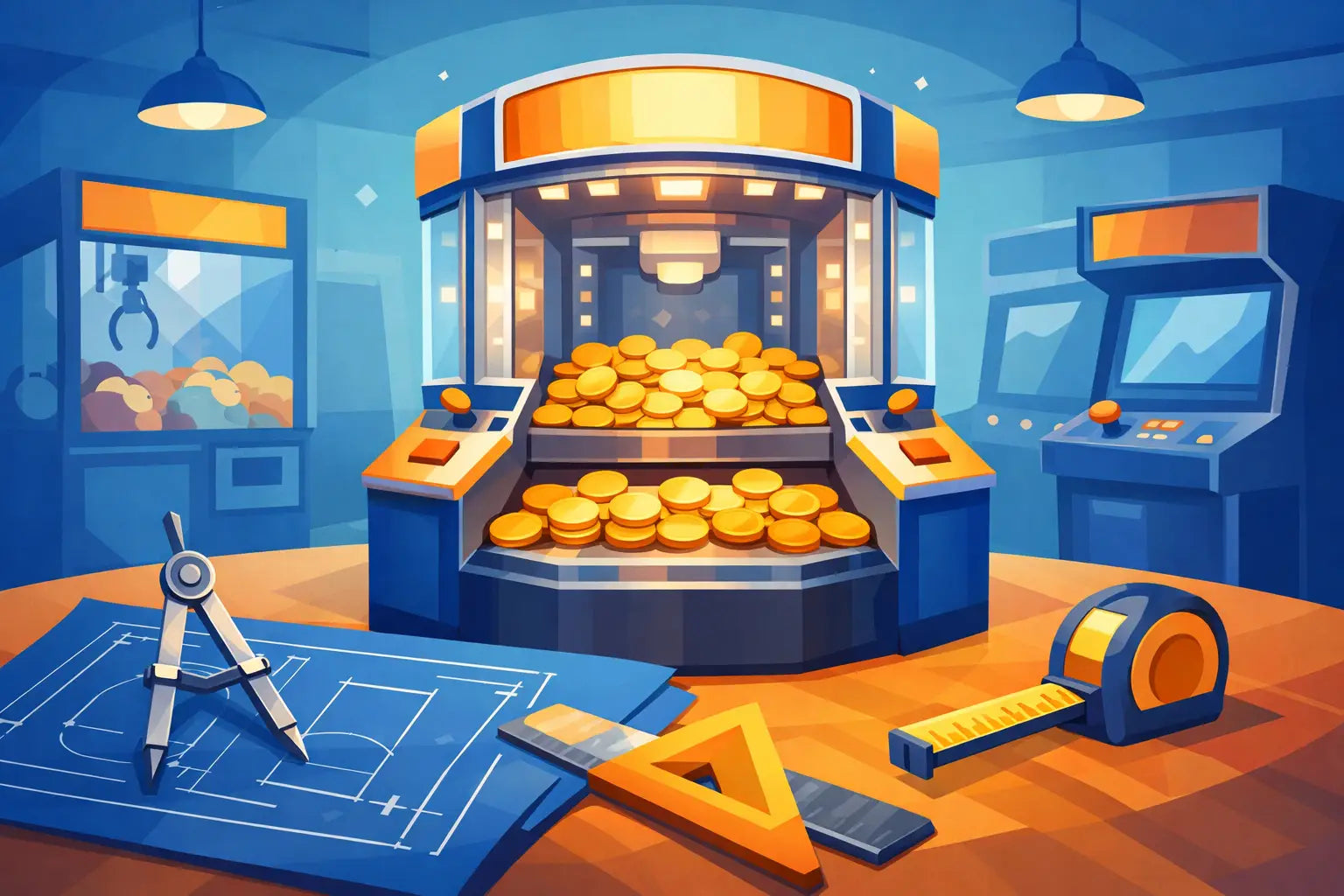 Coin Pusher Machine Dimensions for Your Arcade Floor