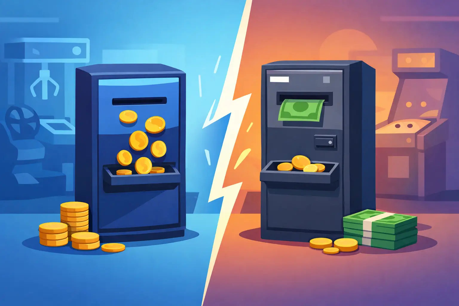 Change Machine Versus Bill Changer for Your Arcade