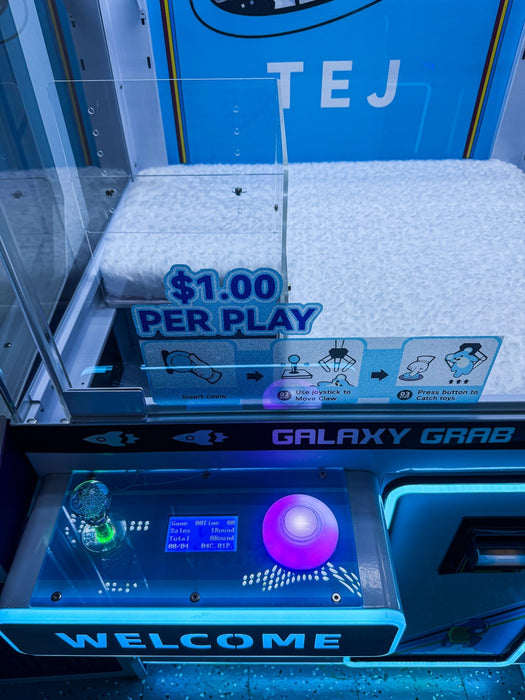TOY PLUSH CRANE CLAW MACHINE  (NEW DESIGN)  SHIPPING
