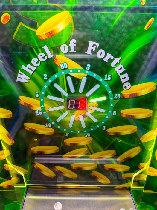 *WHEEL FEATURE* Coin Quarter Pusher Machine Trusted Seller* Money Bags