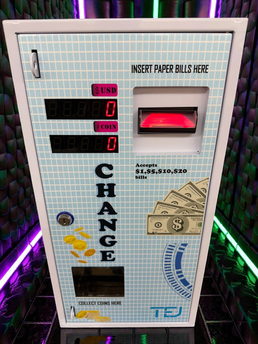 TEJ COIN BILL CHANGER ICT HOPPER WHITE TALL 2026 MODEL
