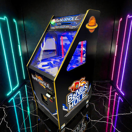 TEJ Self Filling Hopper Coin Quarter Pusher Machine with Bill Changer Bonus Hole