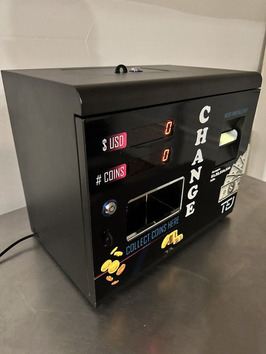 Dollar bill coin changer machine / Exchange dollar bills for quarters model TEJ